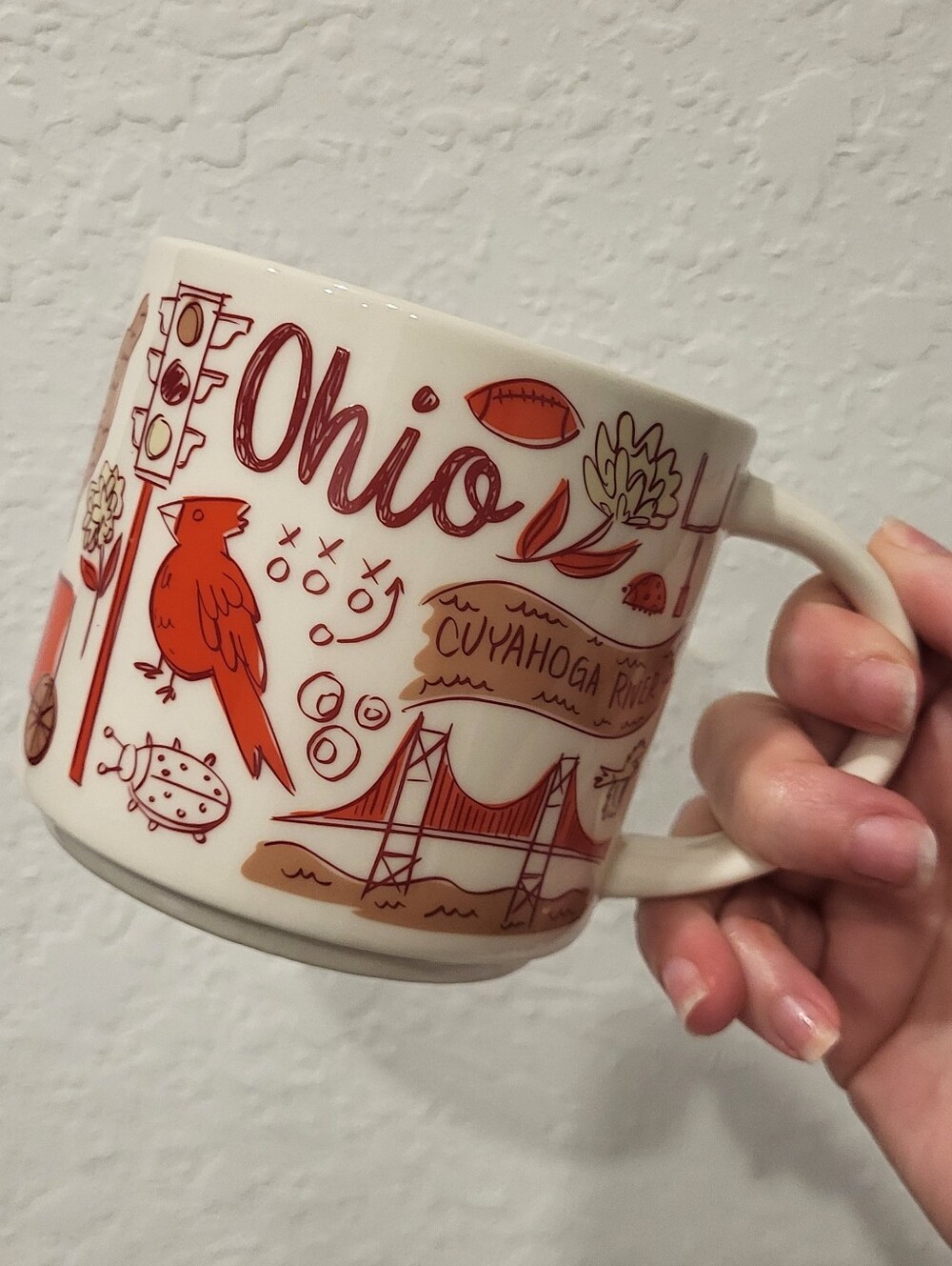 Starbucks Been There Series Ohio Cuyahoga BTS 14oz Ceramic Coffee Mug